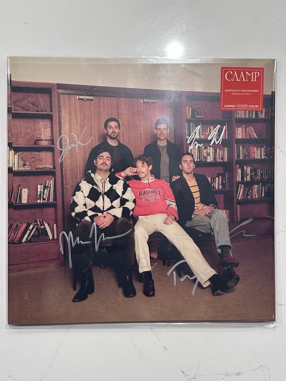 Caamp Copper Changes Colors 180g Black Vinyl with Signed poster AUTOGRAPHED #2